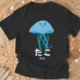クラゲ 水母 たこ イカ 海洋生物 矛盾 おもしろ イラスト かわいい 面白い ネタ 画像 Tシャツ 高齢者への贈り物