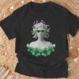 グリーン 聖パトリックデー メデューサ Tシャツ 高齢者への贈り物