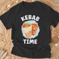 ケバブタイム おいしい焼き肉 トルコ ケバブ Tシャツ 高齢者への贈り物