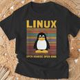 メンズ コンピューター オタク Linux ルートペンギン タックス 言葉 ギフト Tシャツ 高齢者への贈り物