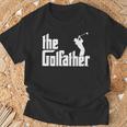 ゴルファザーの面白いゴルフの父神父お父さんゴルファー Tシャツ 高齢者への贈り物