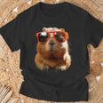 サングラスをかけたカピバラ Be Capy カピバラ げっ歯類 Capybara Tシャツ 高齢者への贈り物