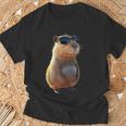 サングラスをかけたカピバラ Be Capy カピバラ げっ歯類 Capybara Tシャツ 高齢者への贈り物