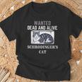 シュレディンガーの猫指名手配教師 物理科学教授 Tシャツ 高齢者への贈り物