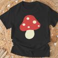 シンプルでキュートなキノコのグラフィック Cute Mushroom Tシャツ 高齢者への贈り物