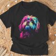 シーズー グラフィック ペット イラスト 犬 シーズー Tシャツ 高齢者への贈り物