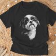 シーズー 犬 モチーフ ペット イラスト シーズー Tシャツ 高齢者への贈り物