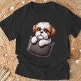 シーズーインポケット シーズー犬好き Tシャツ 高齢者への贈り物