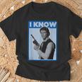 スター・ウォーズ クラシック ハン・ソロ I Know You Love Me ポスター Tシャツ 高齢者への贈り物