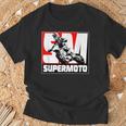 スーパーモトスーパーモタードエンデューロモトクロス Tシャツ 高齢者への贈り物