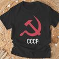 ソ連ロシアソビエト連合ハンマー 胸に鎌 Cccp付き Tシャツ 高齢者への贈り物
