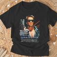 ターミネーター ポスター 映画 レトロf タイムトラベラー ゲーマー Tシャツ 高齢者への贈り物
