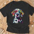 ダルメシアンとサングラスの犬 ダルメシアンが大好きです Tシャツ 高齢者への贈り物
