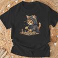 チェス メンズ レディース キッズ 猫 チェスプレイヤー Tシャツ 高齢者への贈り物