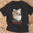 チワワ ロングヘア チワワ ロングヘア ママ ママ 犬好き Tシャツ 高齢者への贈り物