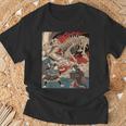 ティラノサウルス浮世絵 Tシャツ 高齢者への贈り物