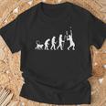 テニスの面白い進化 Tシャツ 高齢者への贈り物