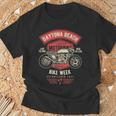 デイトナ ビーチバイクウィーク レトロバイクデザイン Tシャツ 高齢者への贈り物