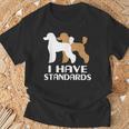 トイプードル I Havetandard プードル Tシャツ 高齢者への贈り物