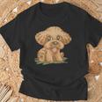 トイプードル かわいい いぬ 子犬 ペット おもしろ 動物 イラスト Tシャツ 高齢者への贈り物
