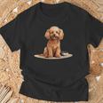 トイプードル 犬種 ペット かわいいグラフィック Tシャツ 高齢者への贈り物