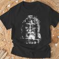 トリノのシュラウド イエス・キリストの顔 Tシャツ 高齢者への贈り物