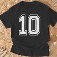 ナンバー10 誕生日ギフト スポーツ選手 チーム番号入りジャージ Tシャツ 高齢者への贈り物