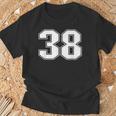 ナンバー38 スポーツ ナンバープレイヤー ナンバー38 Tシャツ 高齢者への贈り物