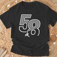 ナンバー58 スポーツジャージ 58 誕生日 Tシャツ 高齢者への贈り物