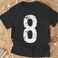 ナンバー8-ラッキーナンバーエイト Tシャツ 高齢者への贈り物