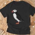 ニシツノメドリ 鳥 動物 図 バードウォッチング 贈り物 鳥類学者 生物学者 自然科学 Tシャツ 高齢者への贈り物