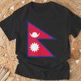 ネパール国旗 Tシャツ 高齢者への贈り物