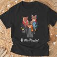 ハリーポッター 子猫 猫好きへのギフト かわいいポッター猫 Tシャツ 高齢者への贈り物