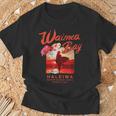 ハワイ ワイメア ベイ サーフィン ヴィンテージ ハワイアン Tシャツ 高齢者への贈り物