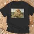バベルの塔／ピーテル・ブリューゲル【世界の名画】（高精細画質） 美術館アート Tシャツ 高齢者への贈り物