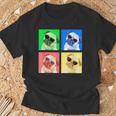 パグ 面白いtシャツ 犬 かわいい メンズ 子供 おもしろ 服 雑貨 グッズ ネタ わんこ イヌ 黒パグ Tシャツ 高齢者への贈り物