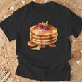 パンケーキシロップ 水彩食品 朝食 ストロベリースイーツ Tシャツ 高齢者への贈り物