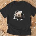 パンダ 面白いtシャツ メンズ 動物 グッズ おもしろ 面白い 服 ネタ 動物 珍獣 熊猫 Tシャツ 高齢者への贈り物