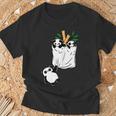 パンダのポケットに入ったパンダ Tシャツ 高齢者への贈り物