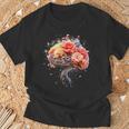 ビンテージ 人体解剖学 脳 カラフル 脳 科学と芸術 Tシャツ 高齢者への贈り物