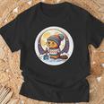 ビーバームーン 冬のワンダーランドのかわいいビーバー Tシャツ 高齢者への贈り物
