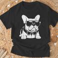 ファニーフレンチブルドッグ サングラス付き フレンチブルドッグ Tシャツ 高齢者への贈り物