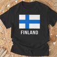 フィンランドの国旗 Tシャツ 高齢者への贈り物