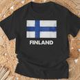 フィンランド国旗tシャツ Tシャツ 高齢者への贈り物