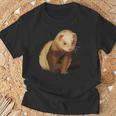 フェレットオーナーペットフェレット Tシャツ 高齢者への贈り物