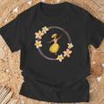 フラダンサー プルメリアリング ハワイ Tシャツ 高齢者への贈り物