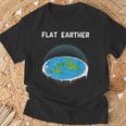 フラットアースマップ 陰謀 Tシャツ 高齢者への贈り物