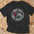 フリーガザフリーパレスチナフリーパレスチナ Tシャツ 高齢者への贈り物
