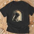 フレンチブルドッグ 夜のかわいいフレンチドッグ Tシャツ 高齢者への贈り物