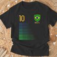 ブラジル国旗 ブラジルのプライド愛好家 Tシャツ 高齢者への贈り物